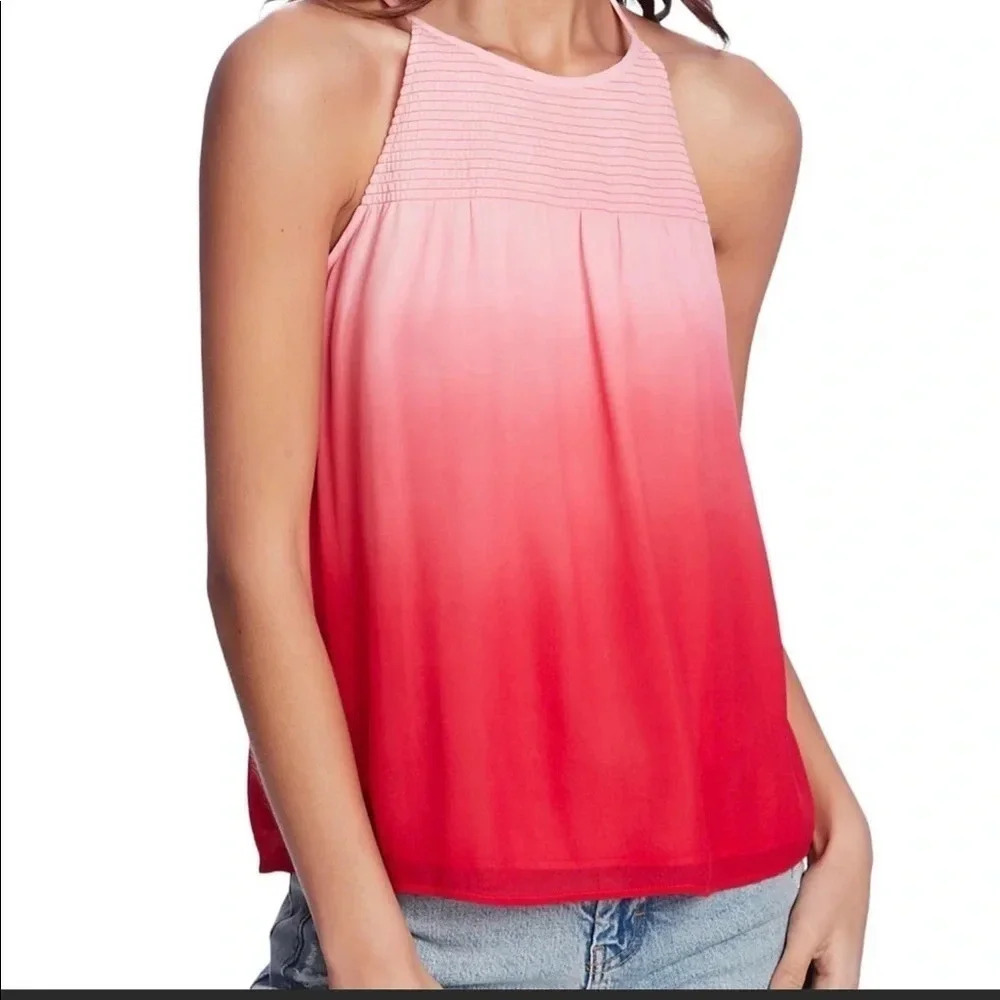 1.State Nordstrom Dip Dye Ombré Tank Top Blouse S